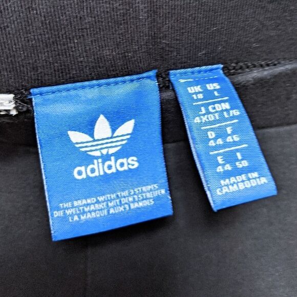 ADIDAS Cotton Side Stripe Midrise Leggings L - Picture 4 of 7